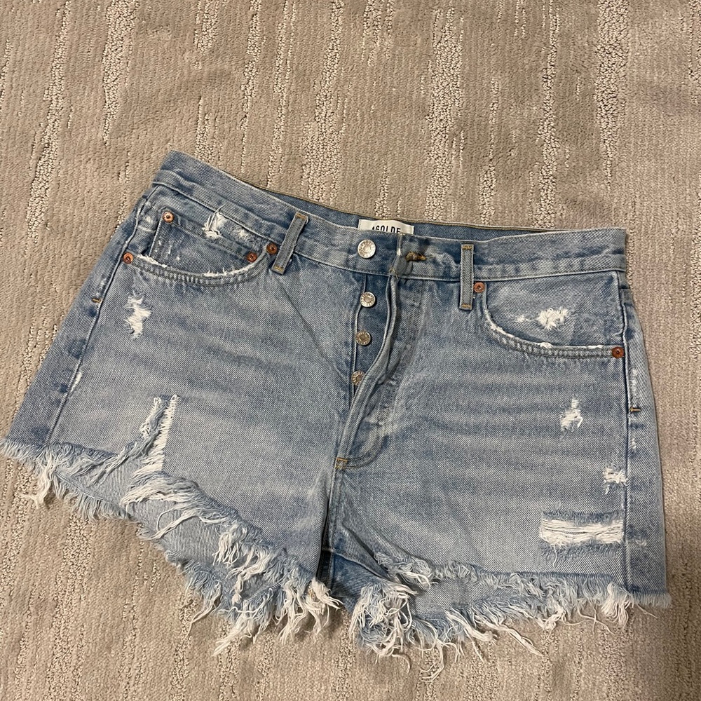 COPY - AGOLDE cut off Jean shorts